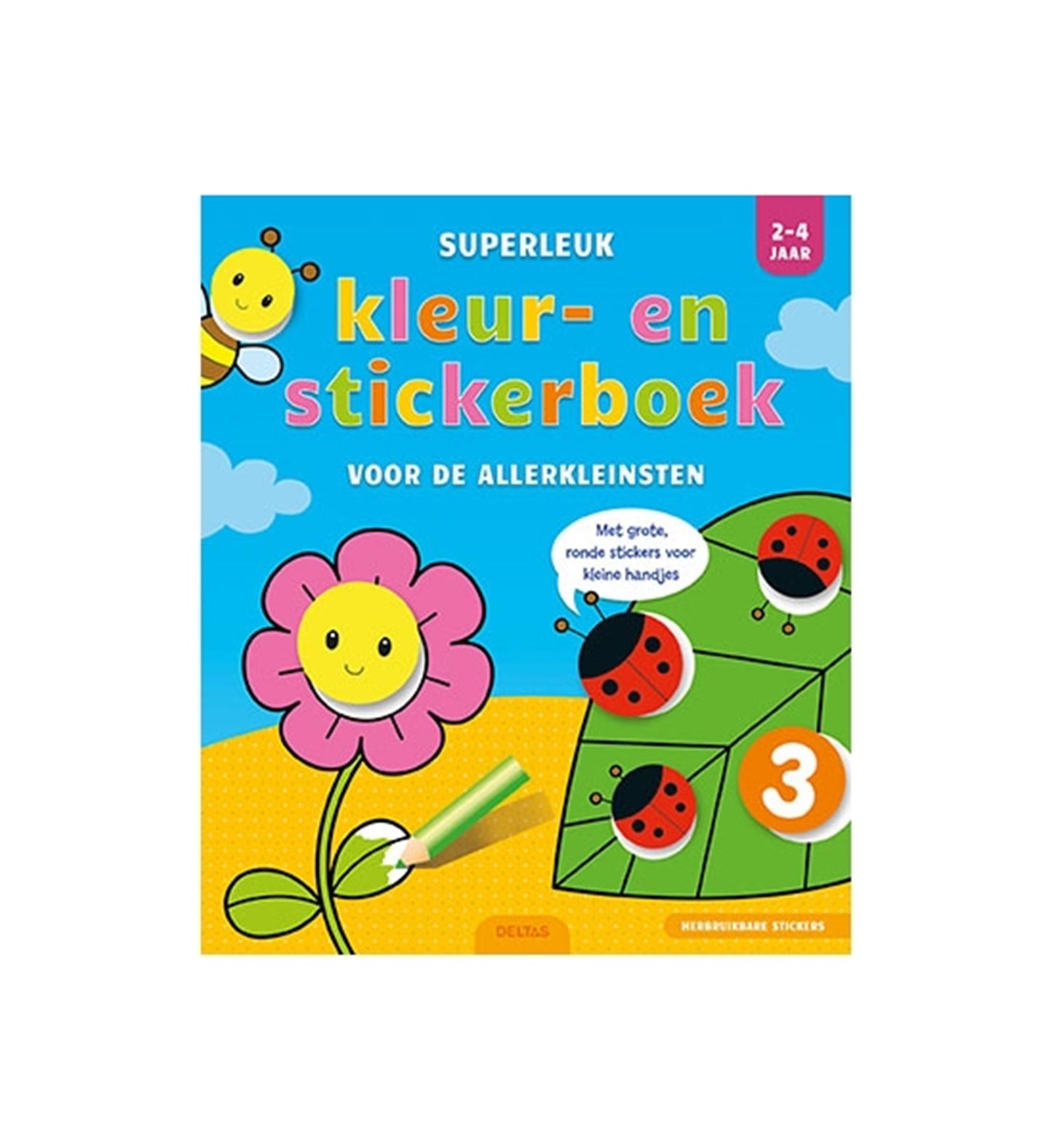 Livre d'autocollants de couleur deltas super amusant pour les petits