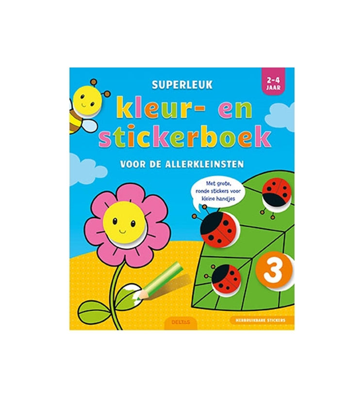 Livre d'autocollants de couleur deltas super amusant pour les petits