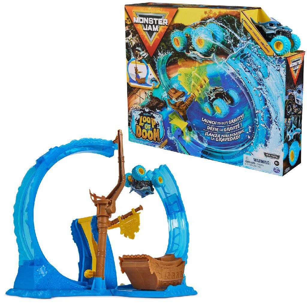 Monster Jam Monster Jam Megalodon Loop ou Doom Stunt Play Set