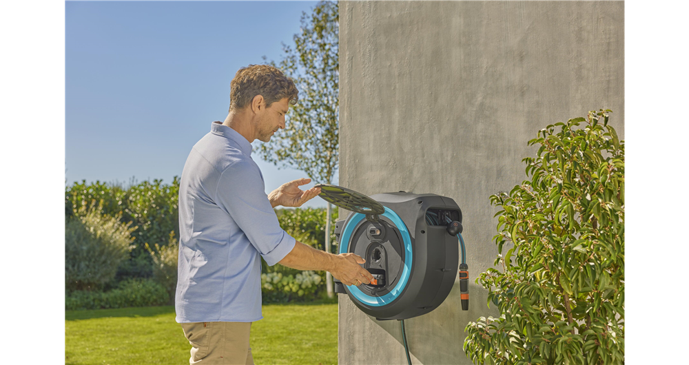 Gardena 40 m Wand-Snangenbox Powerroll xxl