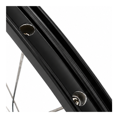 Roue arrière Shimano 28 1 moyeu 4 pouces nexus 8 (noir) - jante zac2000 (noire) avec rayons inox - pour frein à disque
