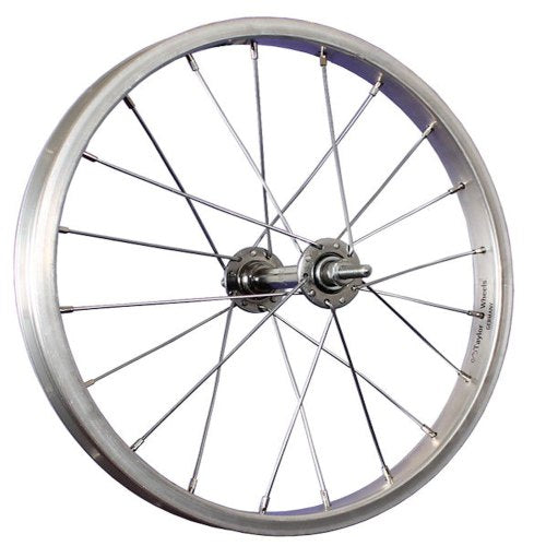 roue avant 20 * 175 argent d'essieu fixe en aluminium