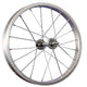 roue avant 20 * 175 argent d'essieu fixe en aluminium