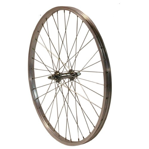 HZB Roue avant 24 pouces Etro 507 Alu Aile fixe argent
