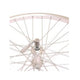 Roue avant 28x1 5 8x1 3 8. Jante aluminium, argent. plaque tournante de l'échec