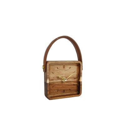 Cosydecor horloge bois de vienne 11x11x3.2cm