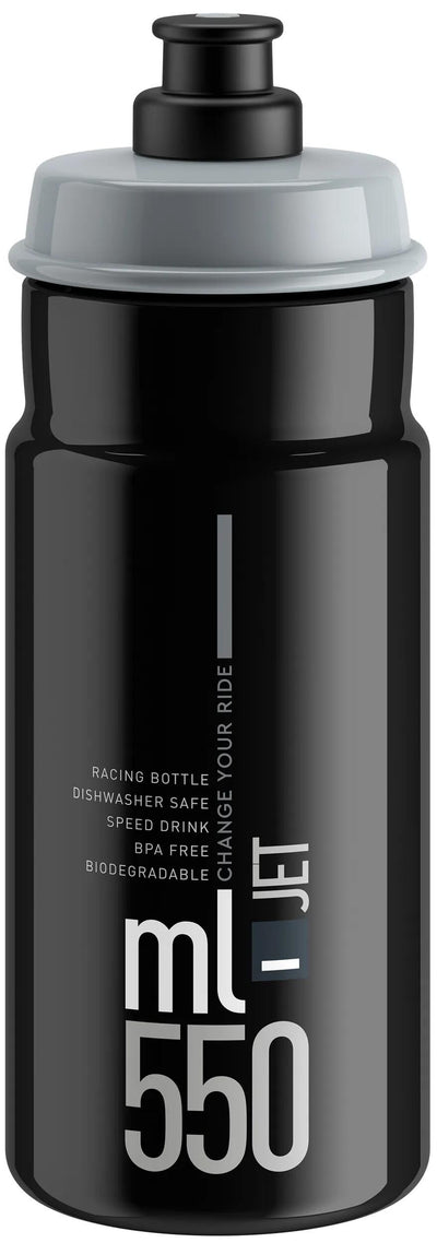 Bouteille d'eau Elite jet plus bouteille jet plus 550ml noir gris