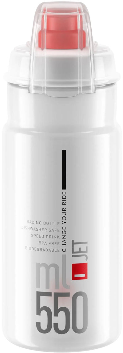 Bouteille d'eau Elite jet plus bouteille jet plus 550ml rouge clair avec bouchon