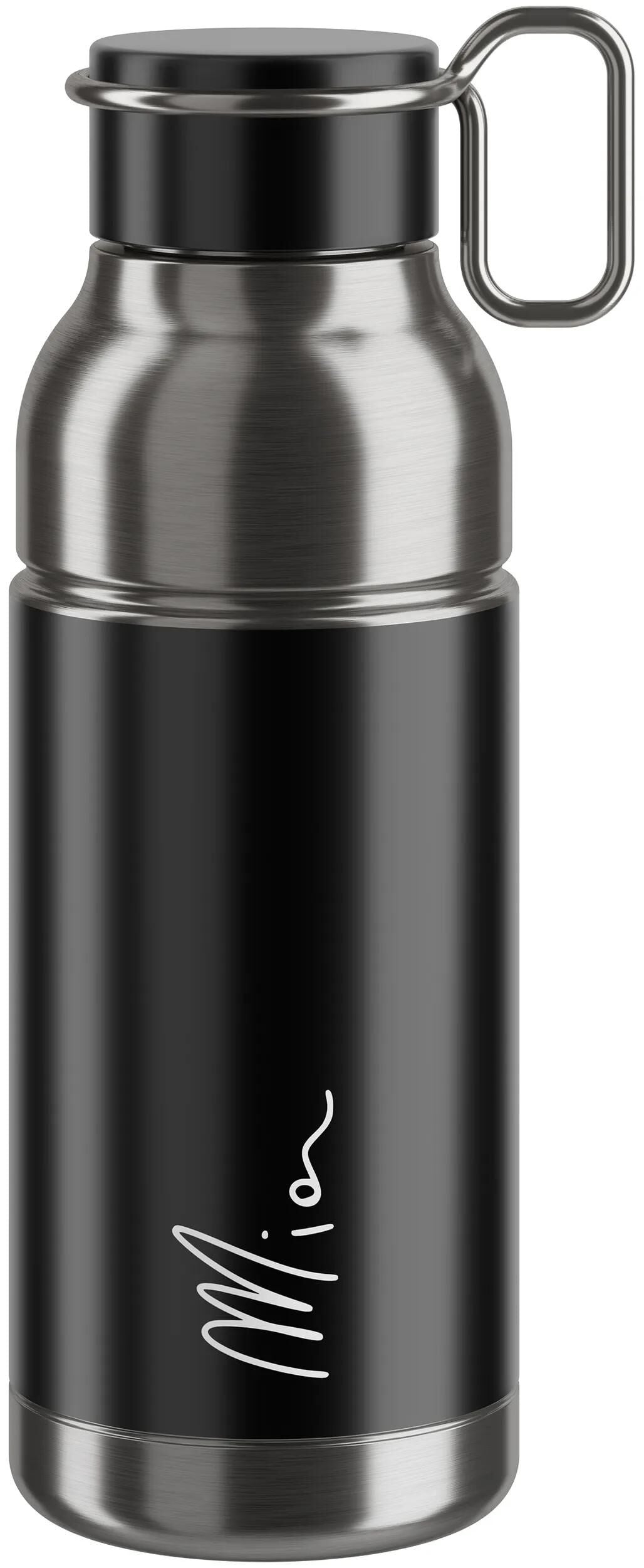 Elite bouteille d'eau mia bouteille en acier inoxydable mia acier inoxydable 650ml noir argent