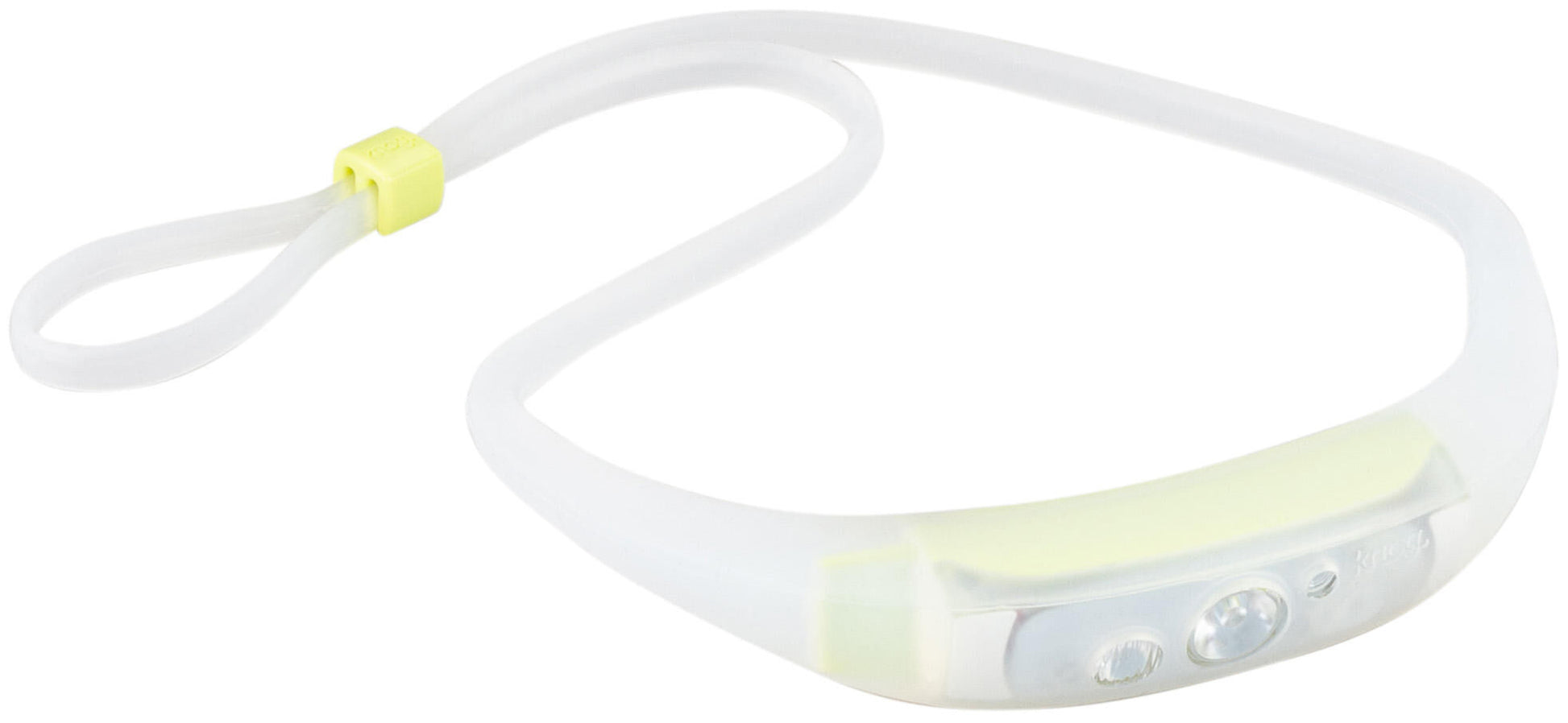 Knog Lampe frontale LED quokka run 150 phare quokka run 150 citron vert transparent