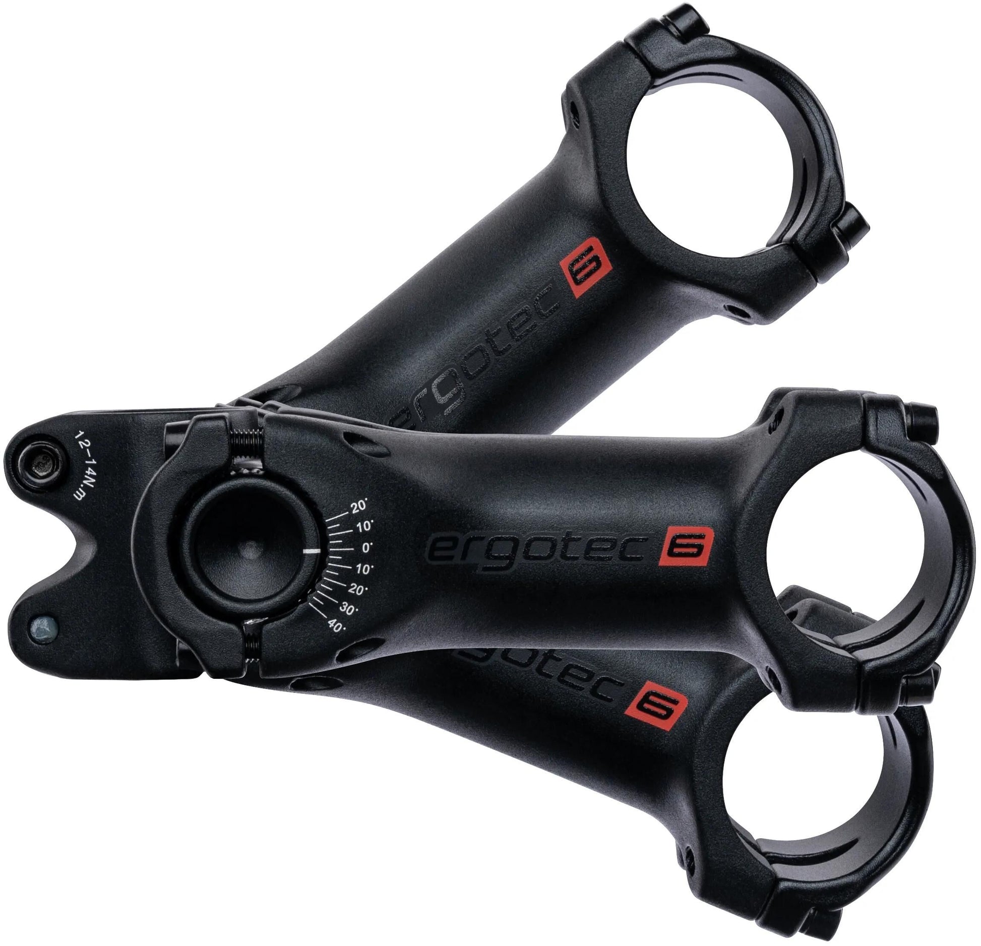 Ergotec potence gonflée droite potence cousue droite 35mm 120mm niveau 6