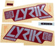 Decal rockshox set rs lyrik ult. f.red