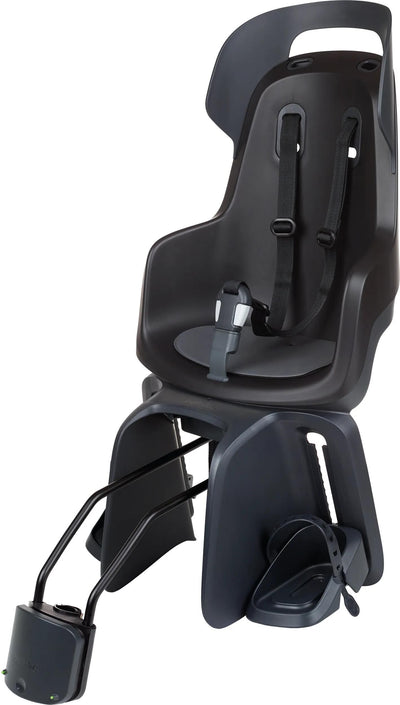 Siège enfant arrière Bobike Go Maxi RS avec fixation au châssis (FF) et position sommeil urbain noir