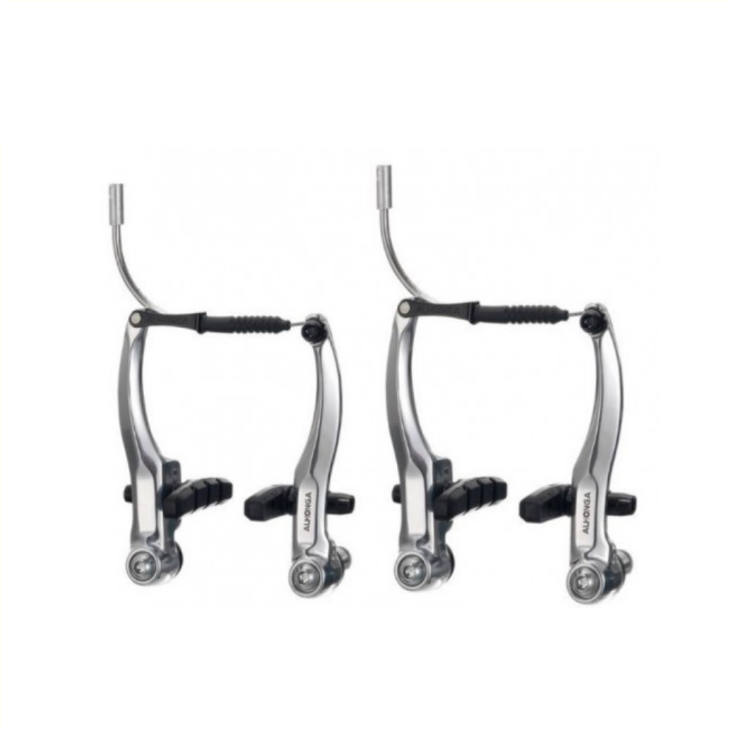 Jeu de freins V-brake argenté avant + arrière complet