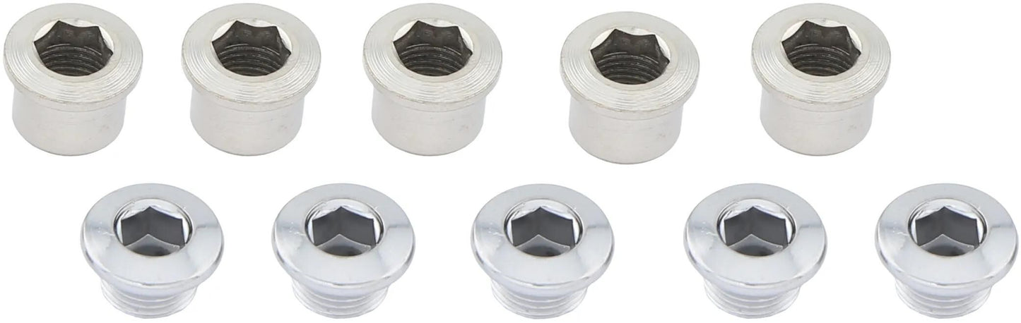 Stronglight ring sortl. W.Nuts set 5pcs