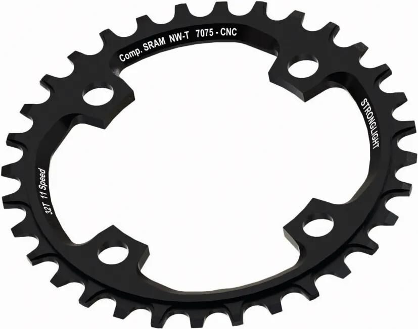 Stronglight Chain Ring 38T BCD 104 Alu Black