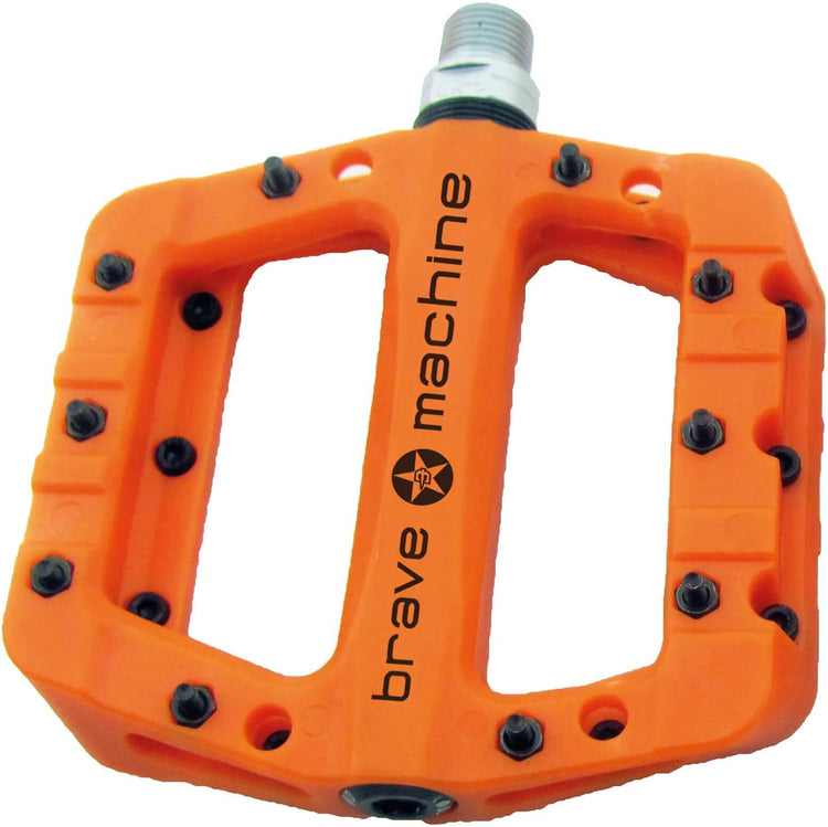 Brave plate-forme pédale de terre légère orange