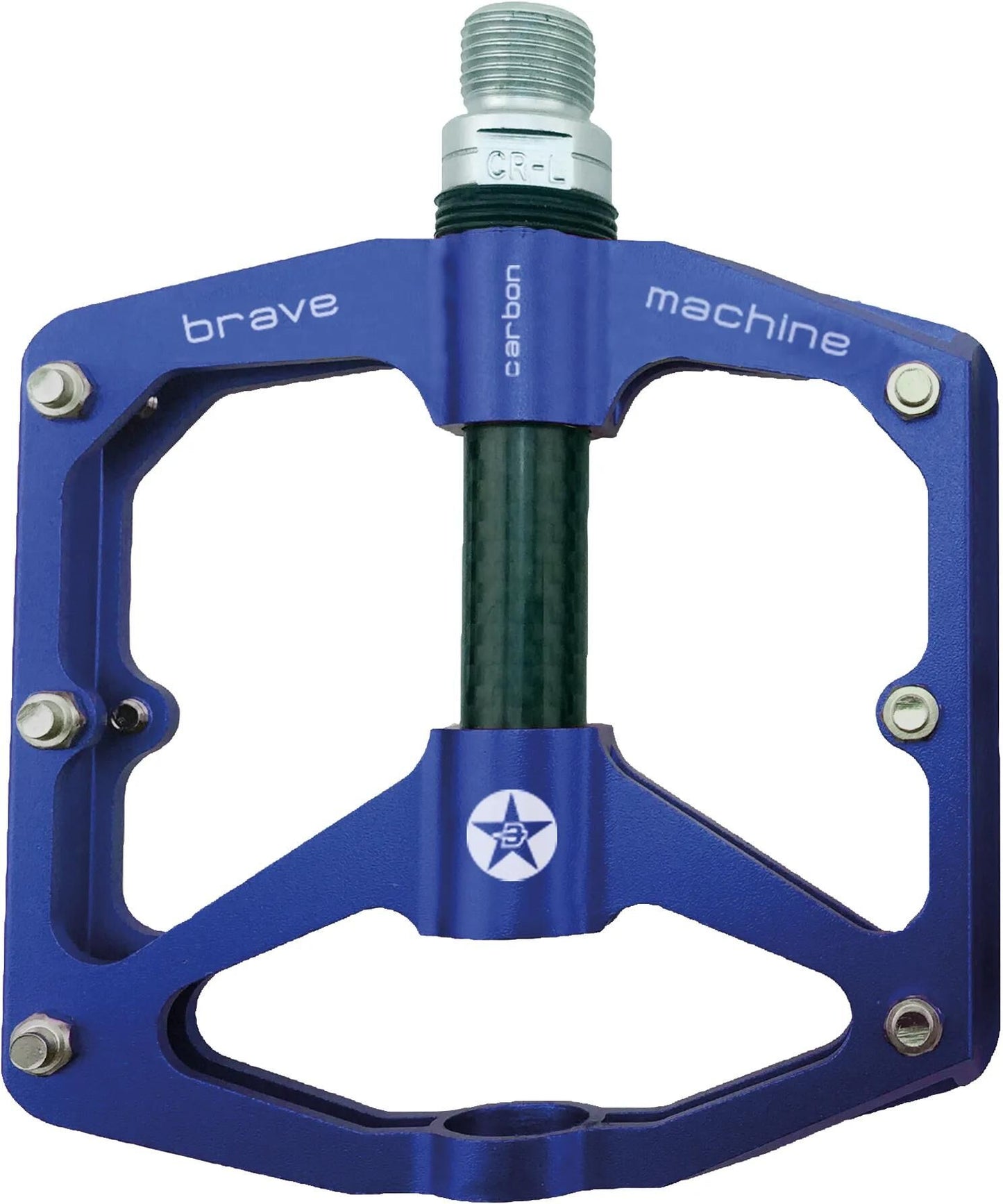 Brave plate-forme pédale freeride carbone bleu