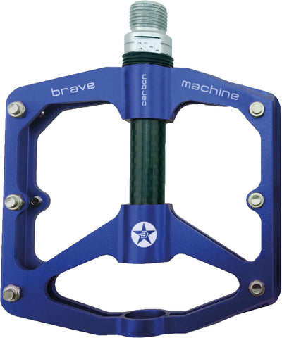 Brave plate-forme pédale freeride carbone bleu