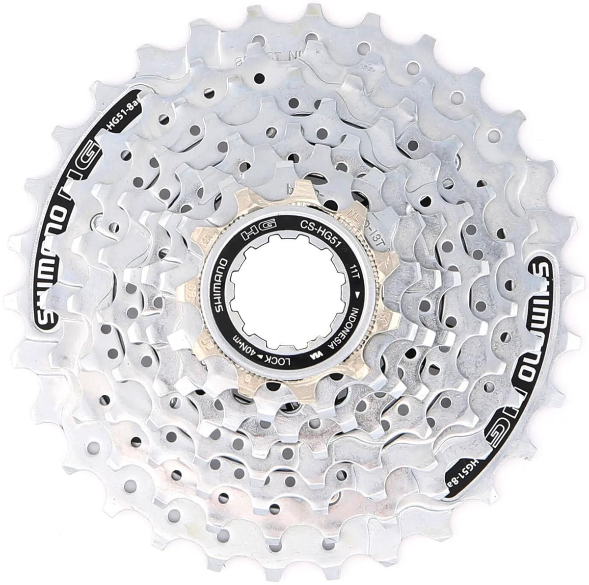 Shimano Cassette 8 Speed ​​Alivio HG51 11-30T (10 pièces en emballage d'atelier)