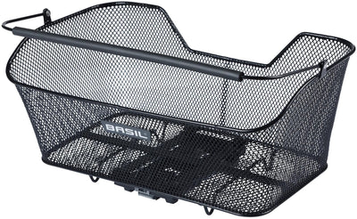 Panier de vélo de basilic base xl panier arrière mik 44 x 23 x 17 cm noir