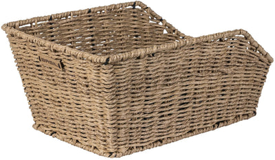 Basil Cento Rattan Look WSL - Panier à vélo - à l'arrière - y compris le système Basil WSL - Brown clair