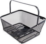 Contec panier de vélo, à l'arrière du vero mik 2.0 ct hr-basket vero mik 2.0 acier 40x30x18 14 cm noir - afbeelding 2