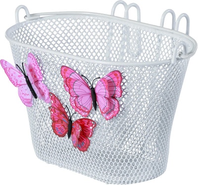 Basil Jasmin Butterfly panier vélo enfant avant ou arrière blanc