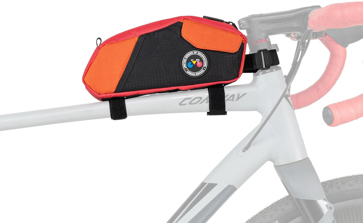 Sacoche de cadre Contec urban nomad top tube 1.5 . sac ct top tube urban nomad top tube 1.5 orange