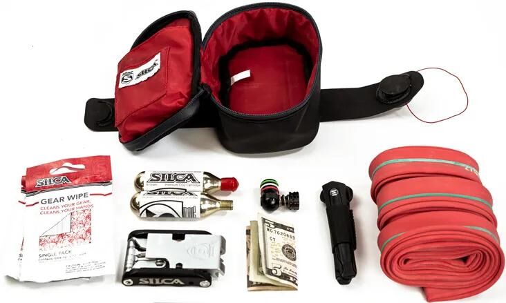 Silca Saddle Sac Mattone Grande Black Red