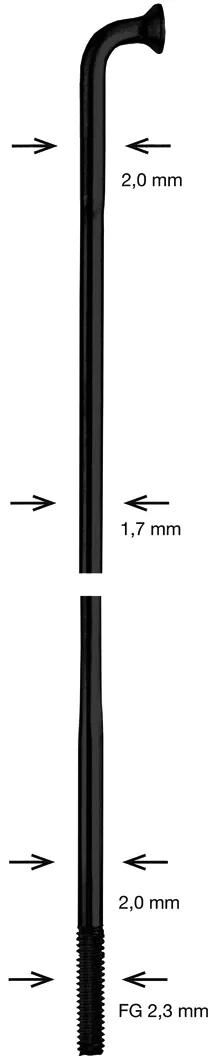 Alpina rayon rayon inox db 2x1,7x2mm 294mm b