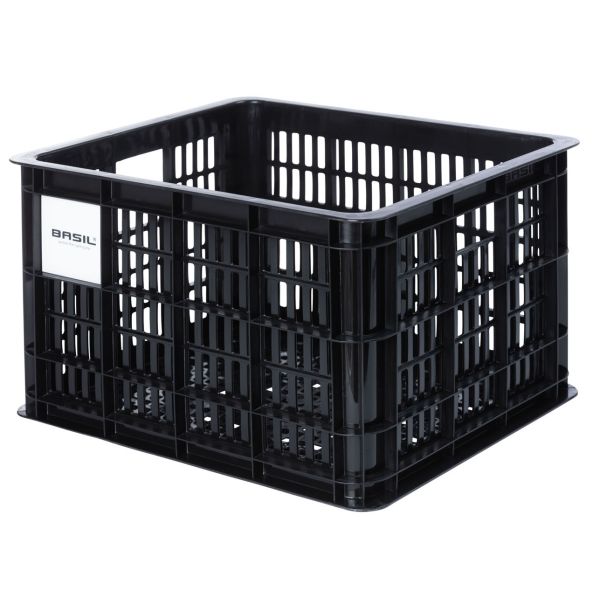 Basil fietskrat m - moyen - 29,5 litres - noir