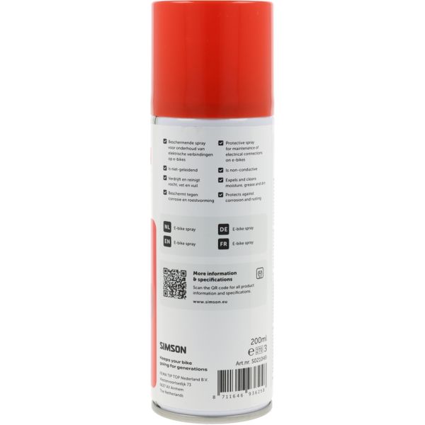 Spray vélo électrique Simson 200ml