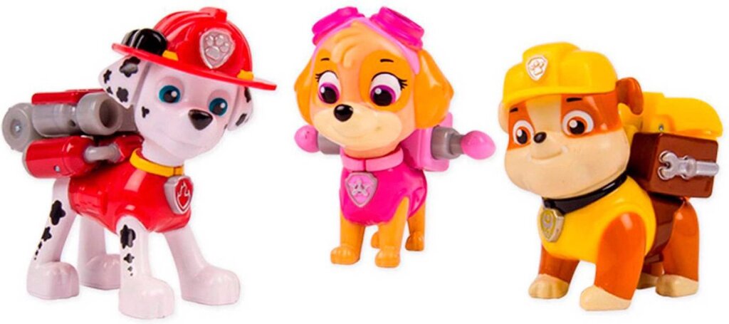 Pack d'action Paw Patrol chiots 3 pièces