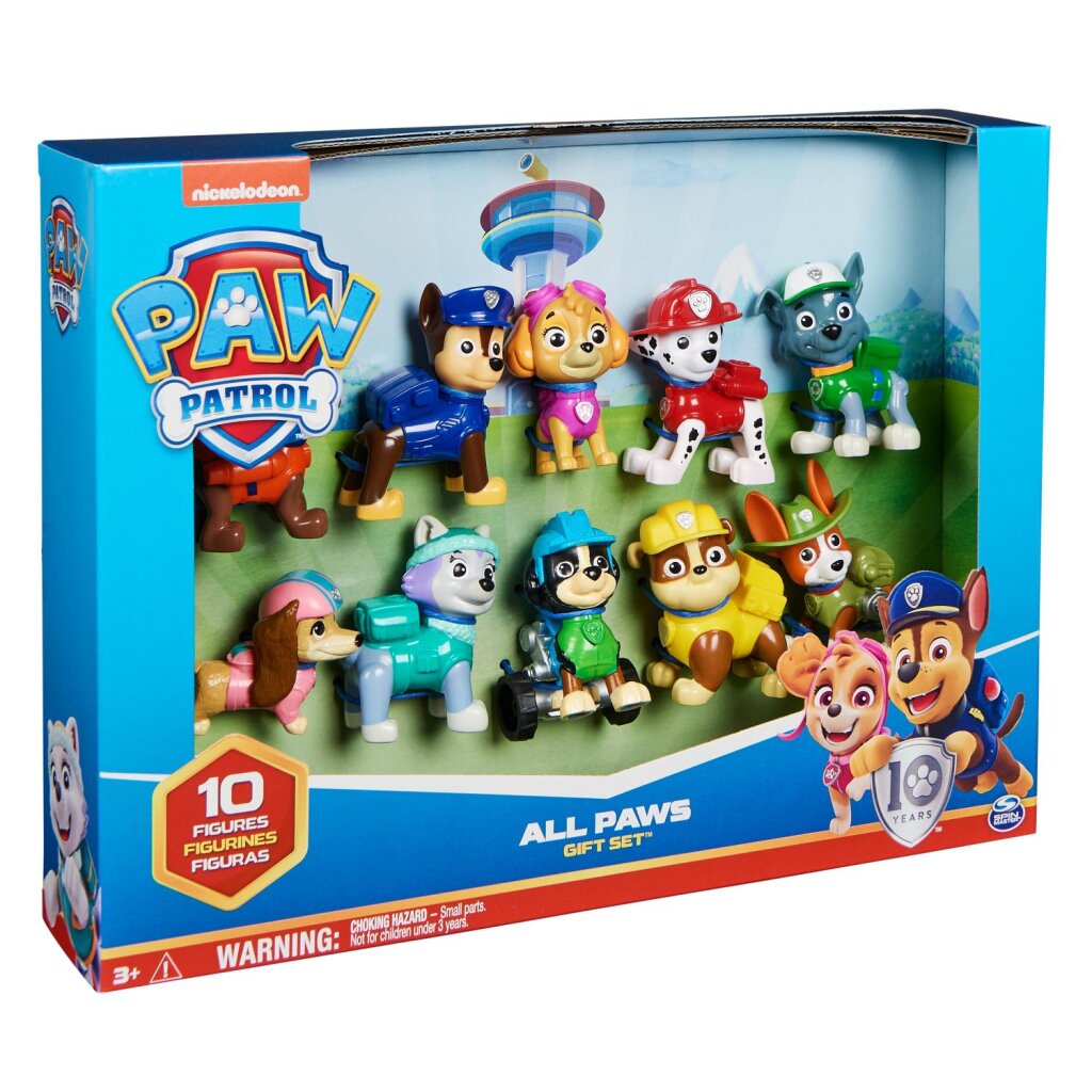 Coffret cadeau Paw Patrol 10 figurines