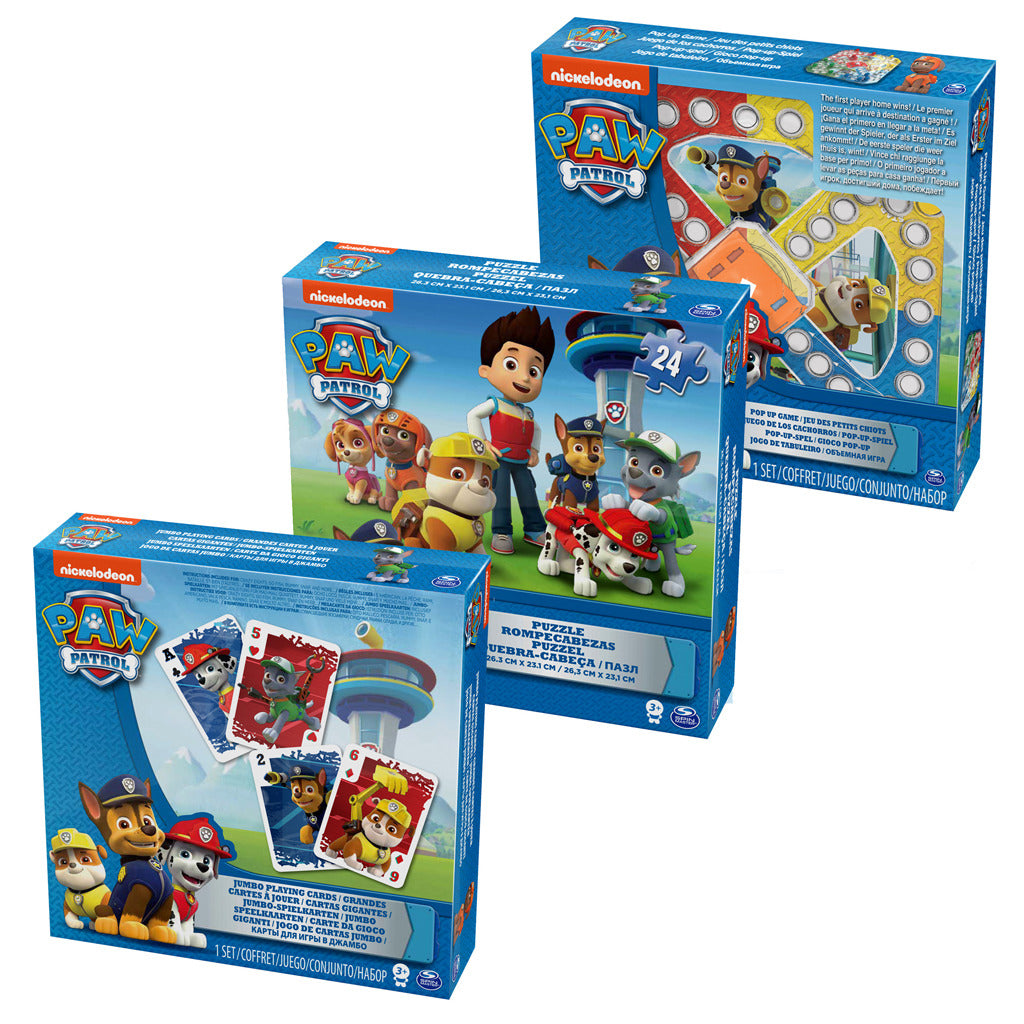 Pack de 3 jeux Paw Patrol