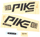 Decal de rockshox set RS Pike Ult. noir