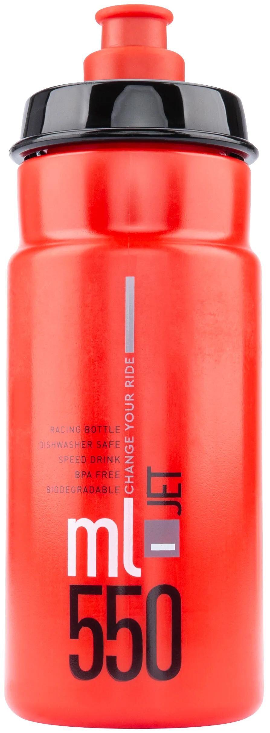 Bouteille d'eau Elite jet plus bouteille jet plus 550ml rouge noir