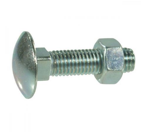 Boulon de carrosserie 4,6 m12x240 d603 555 elvz | 25 pièces