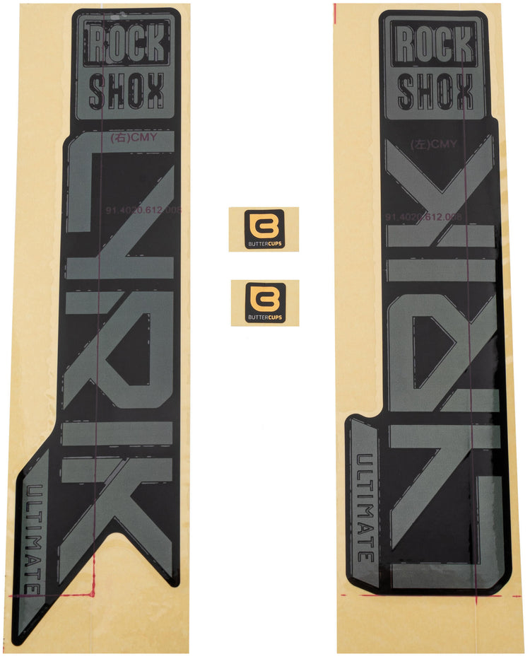 Decal rockshox set RS Gloss Rainbow