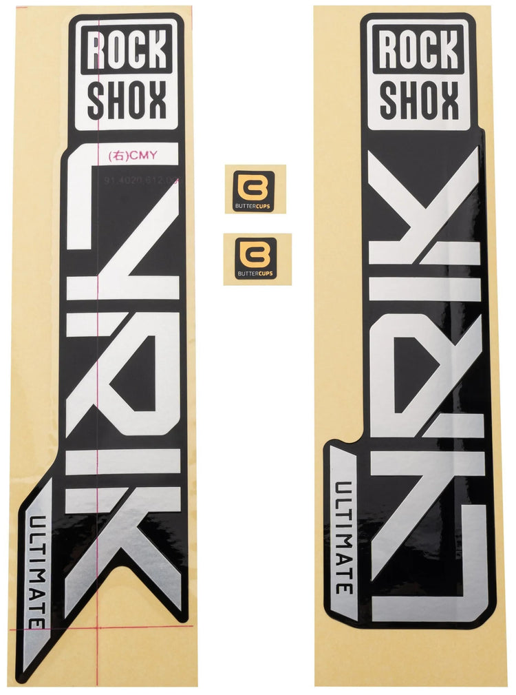 Decal rockshox set rs Matt Foil Lyrik ult 27 29 Matt-Sil.