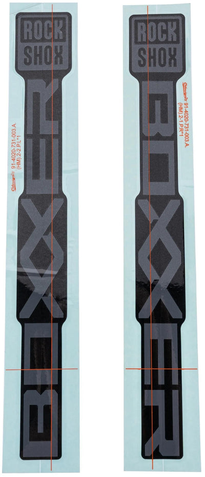 Decal rockshox set rs gris matt noirs curseurs