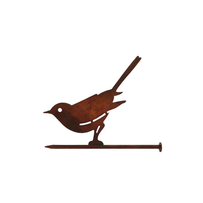 Ty piquet de jardin oiseau rus métal 18x1,5x13cm