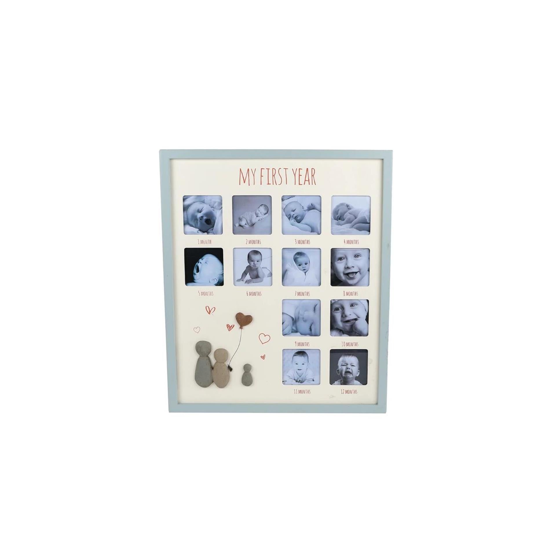 Cadre photo ma première année bois 40x48x1,5cm