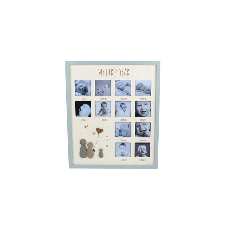 Cadre photo ma première année bois 40x48x1,5cm