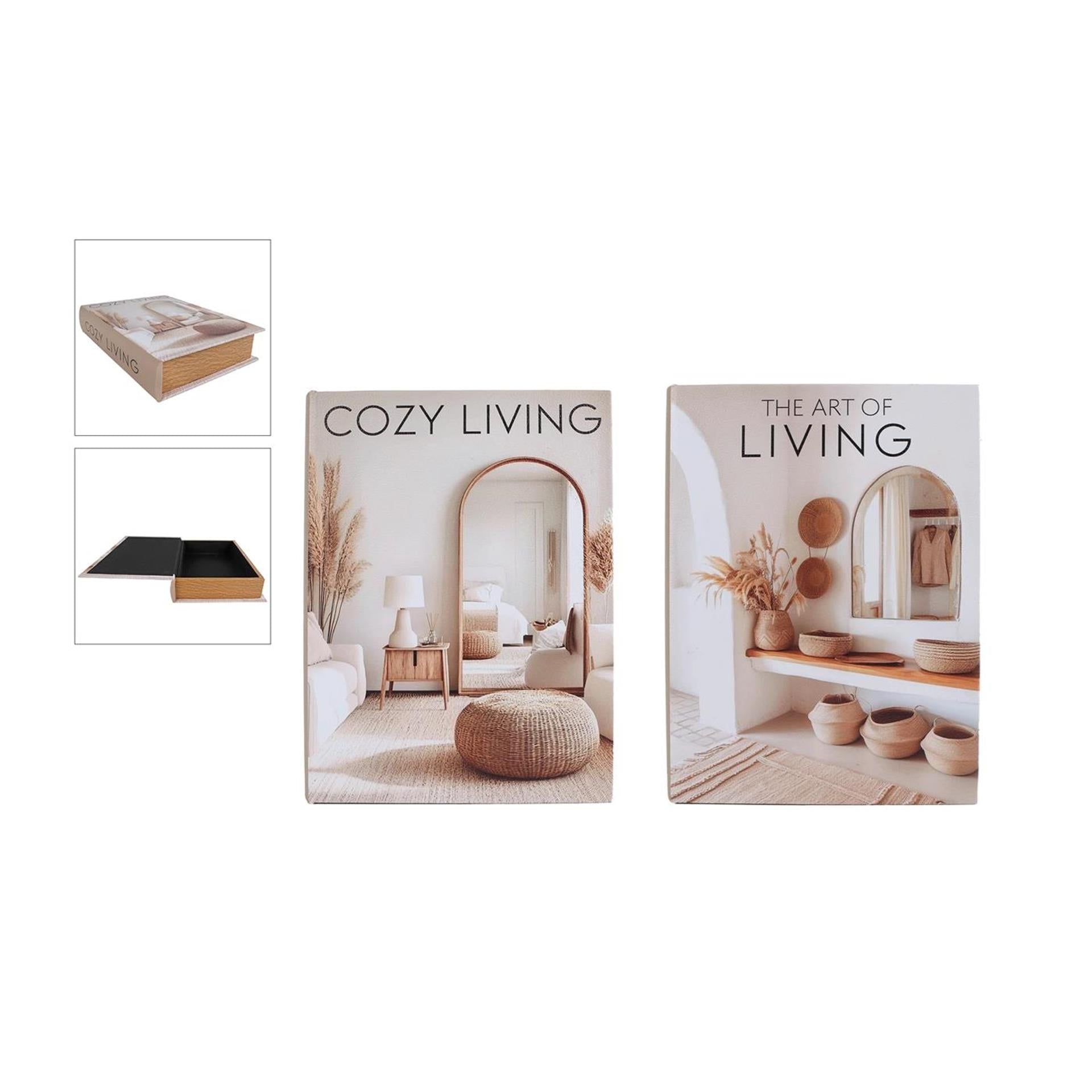 Boîte de rangement art cosy living 20x27x5,5cm
