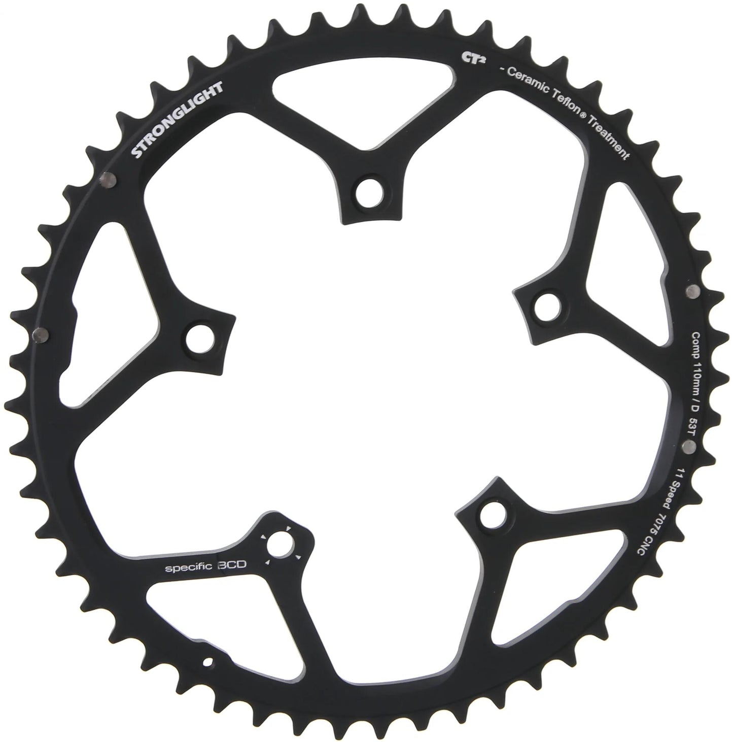 Stronglight Chain Ring Strongl.CT2 53T OUT.CER.Teflon Coat.