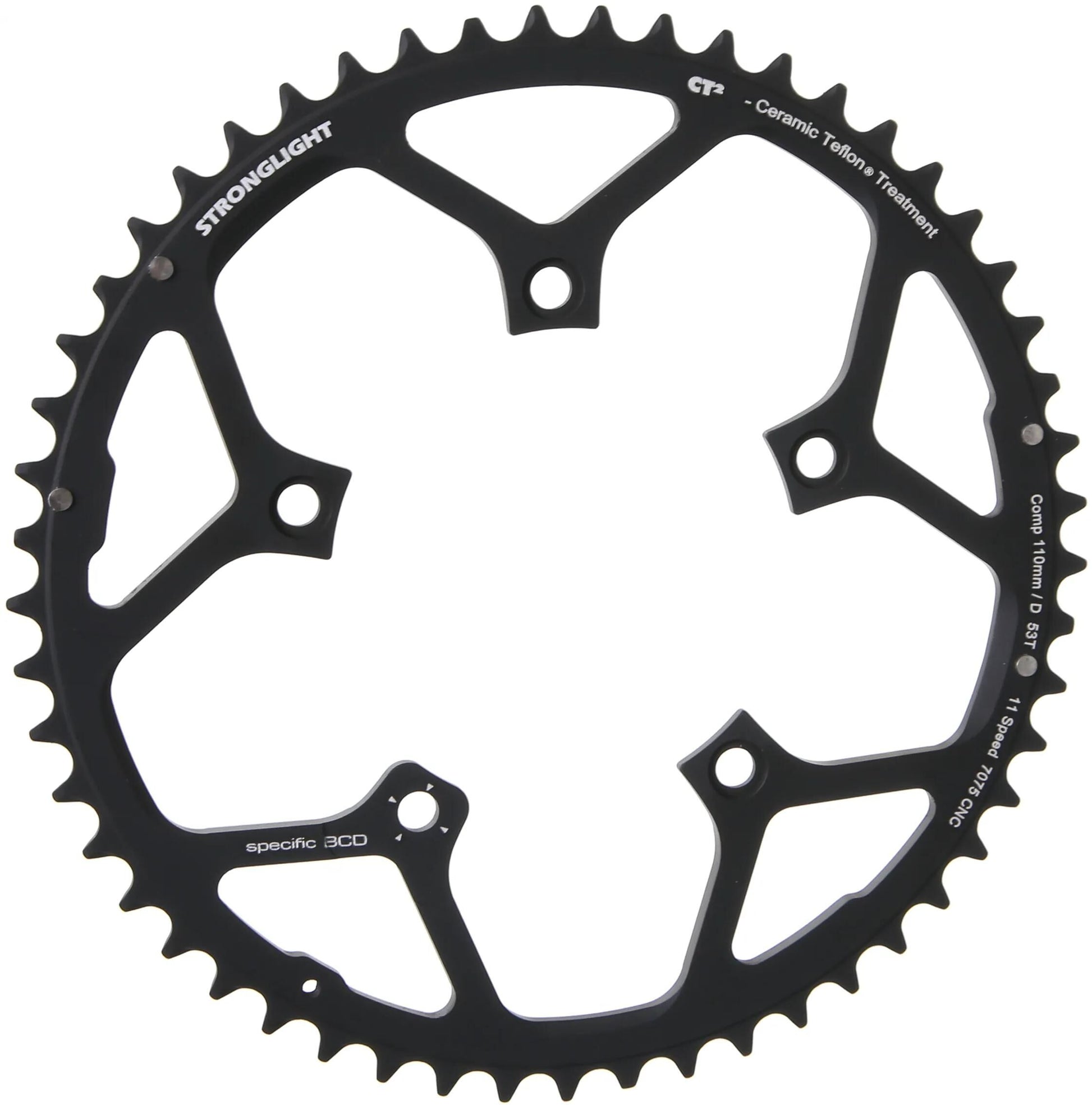 Stronglight Chain Ring Strongl.CT2 53T OUT.CER.Teflon Coat.