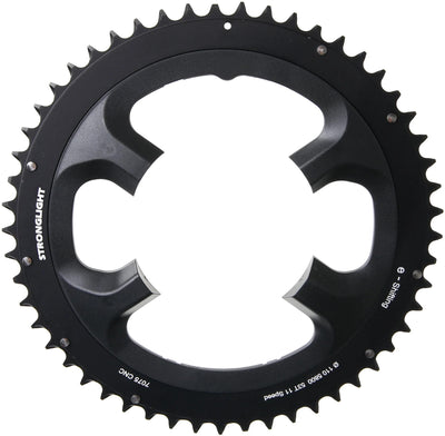 Stronglight Chain Ring Strongl. 53T Alu extérieur noir