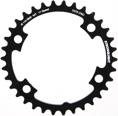 Stronglight Chain Ring Strongl. 34t intérieur alu noir
